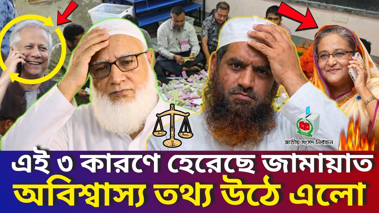 কেন ৭১ আসনেই সীমাবদ্ধ থাকতে হলো জামায়াতকে? গোপন সেই সমীকরণ ফাঁস !