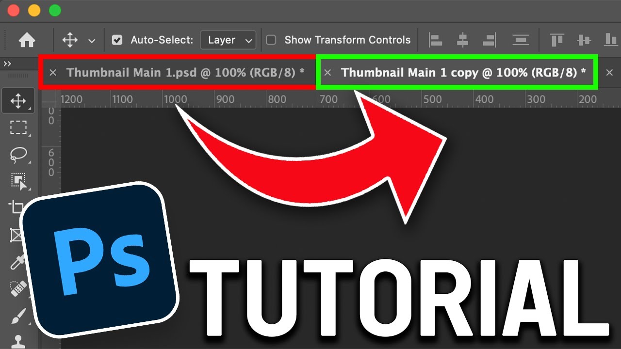 Как скопировать документ в Photoshop