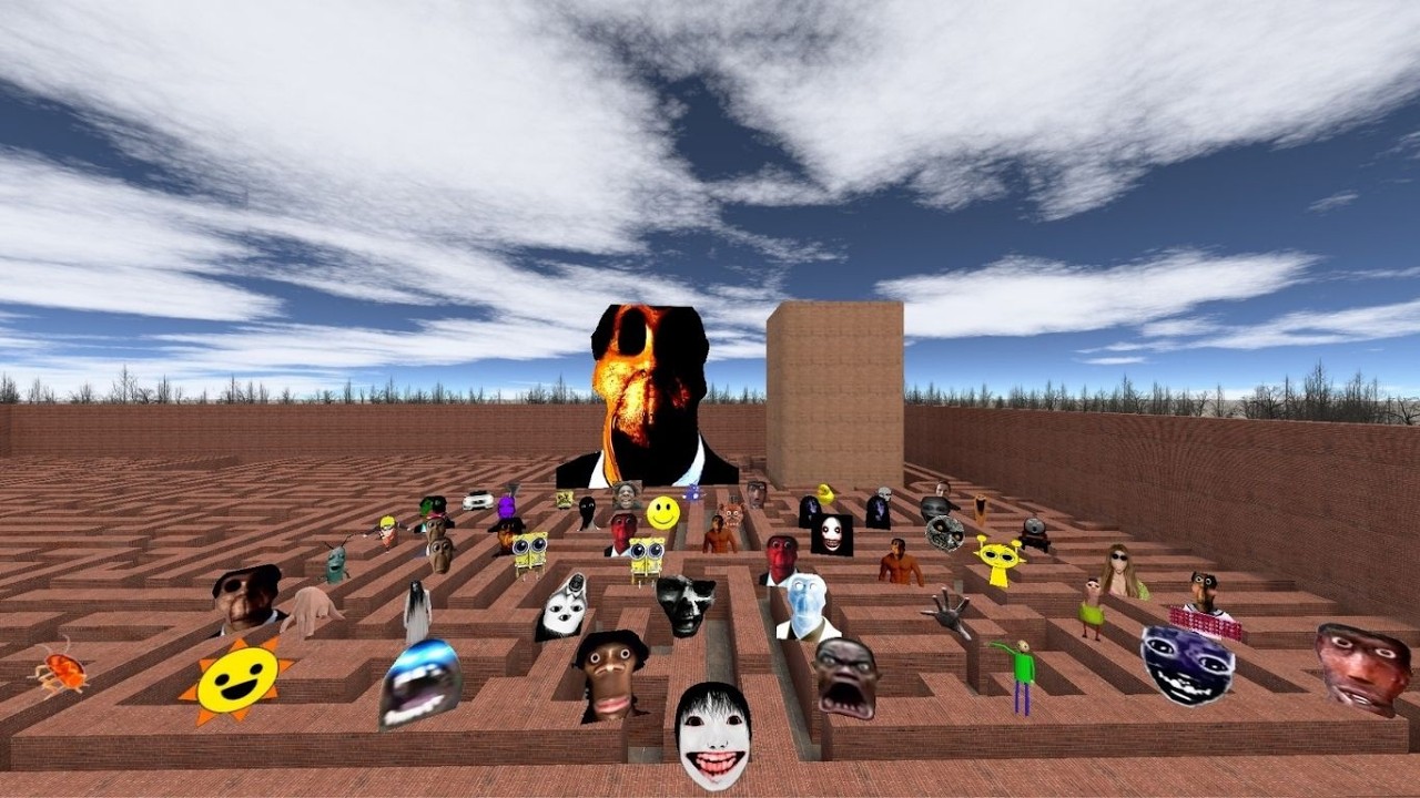 Hi My Name is Big Boss Rosalia Yoshie Obunga Auughh Aheno And Happy Plankton Cockroach Nextbot Gmod 