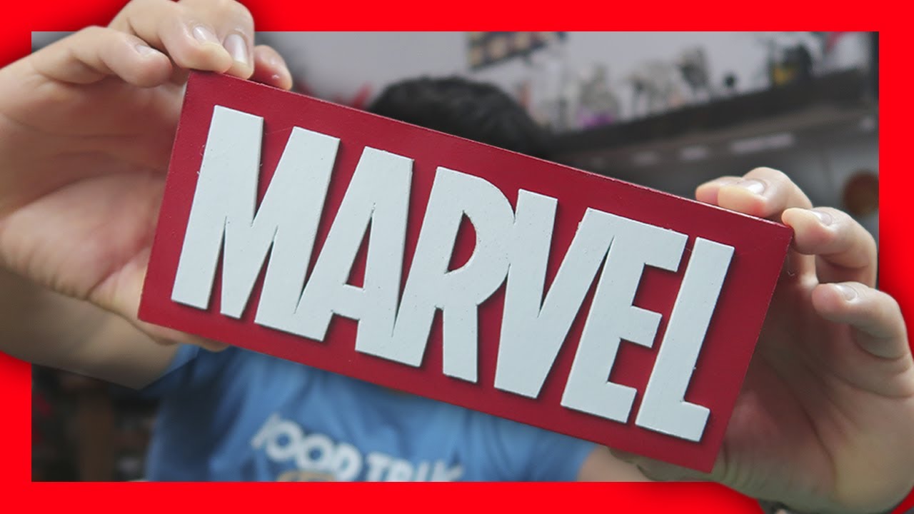Hice un TUTORIAL sin USAR PLANTILLAS ► Cómo HACER el SÍMBOLO de MARVEL DE CARTÓN  @JorgeAficionado
