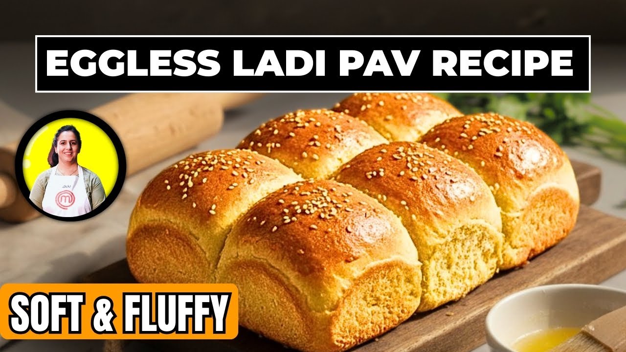 Eggless Ladi Pav Recipe | No Milk, No Eggs Vegan Bread Buns
