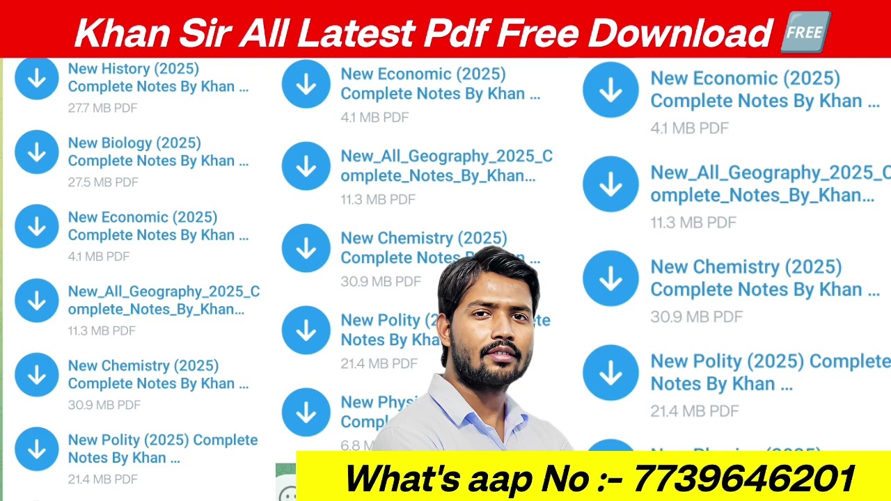 khan sir notes pdf free download kaise kare | khan sir foundation batch pdf free download 