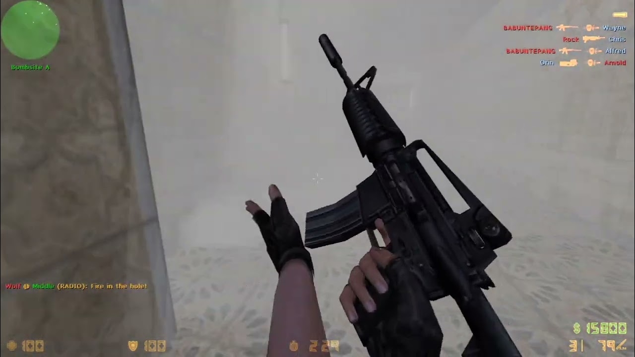 CS Condition Zero playing with expert bot vs normal bot (destroying normal bot🤣🤣🤣)