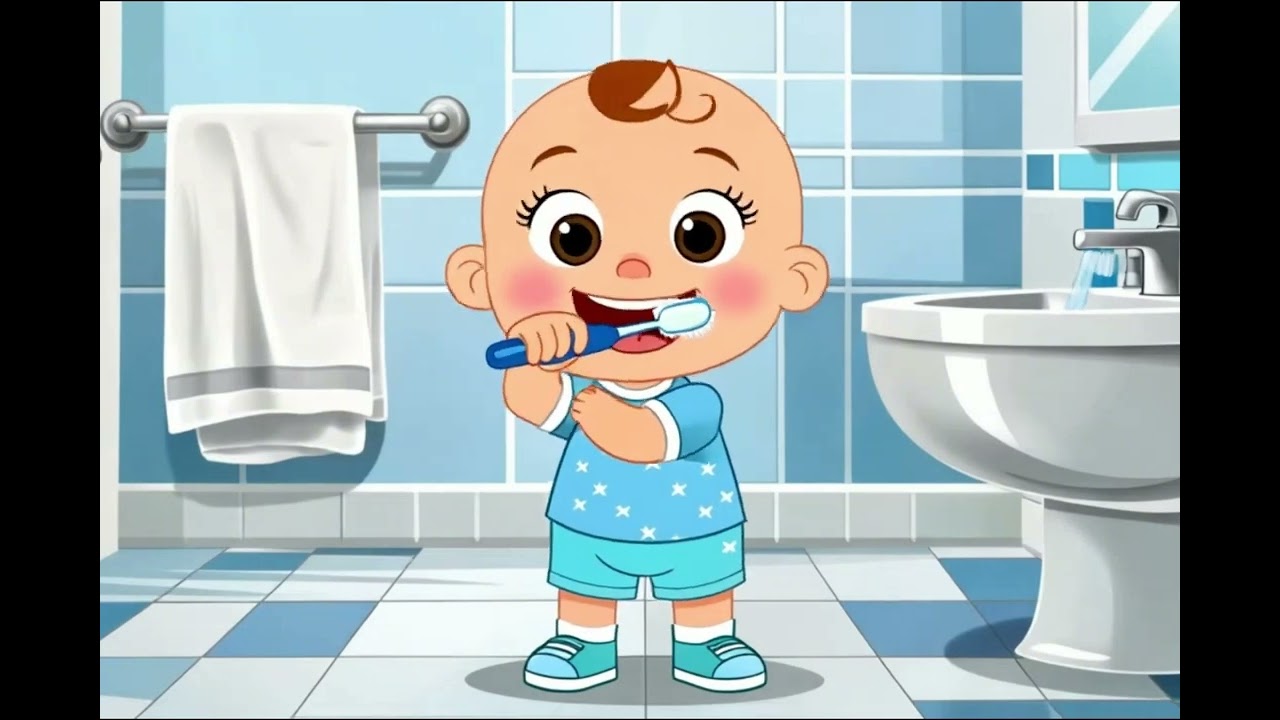 Zähne putzen, eins zwei drei 🦷 | Mitmachlied für Kinder | Lernen & Hygiene