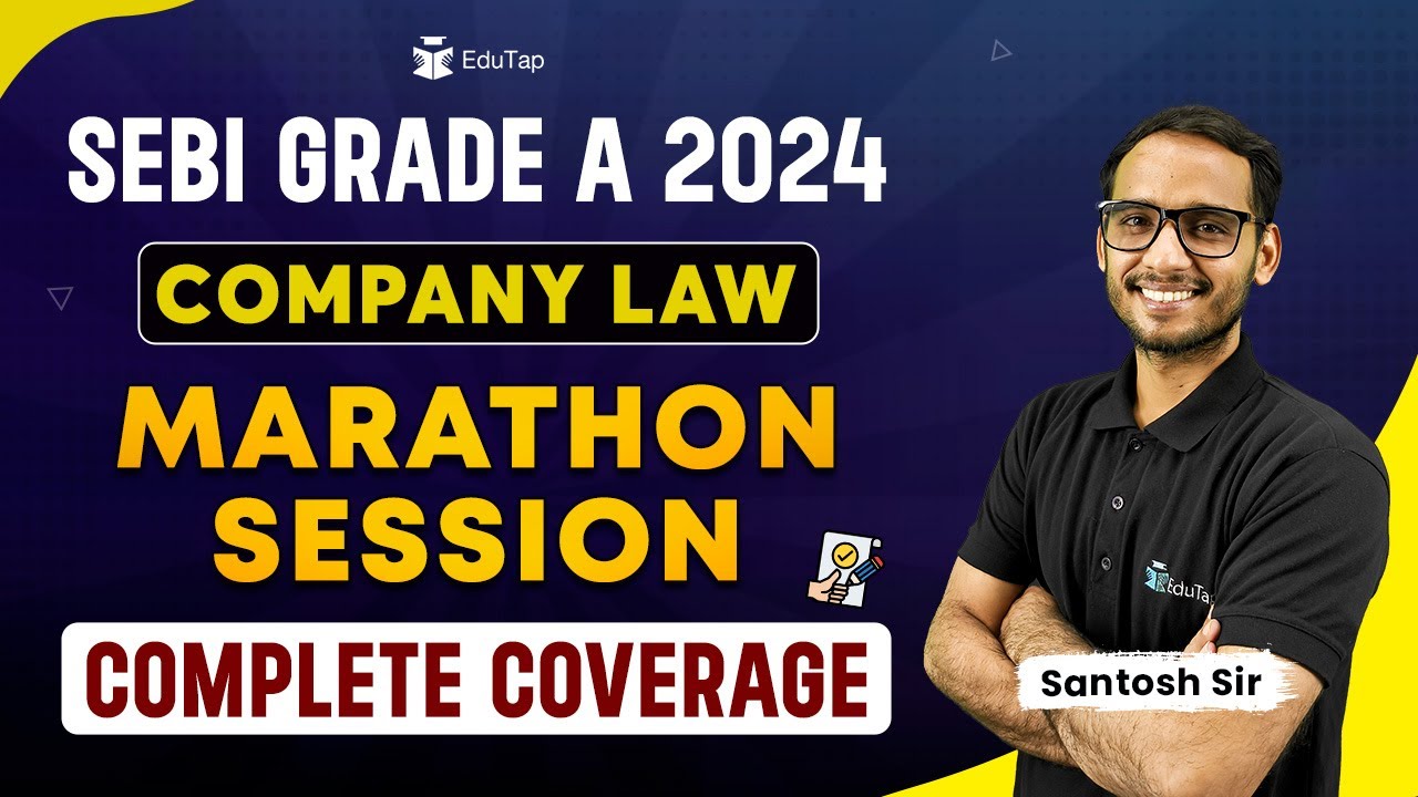 Marathon Series for SEBI Grade A 2024 | SEBI Revision MCQs | SEBI Phase 1 & 2 Syllabus Preparation