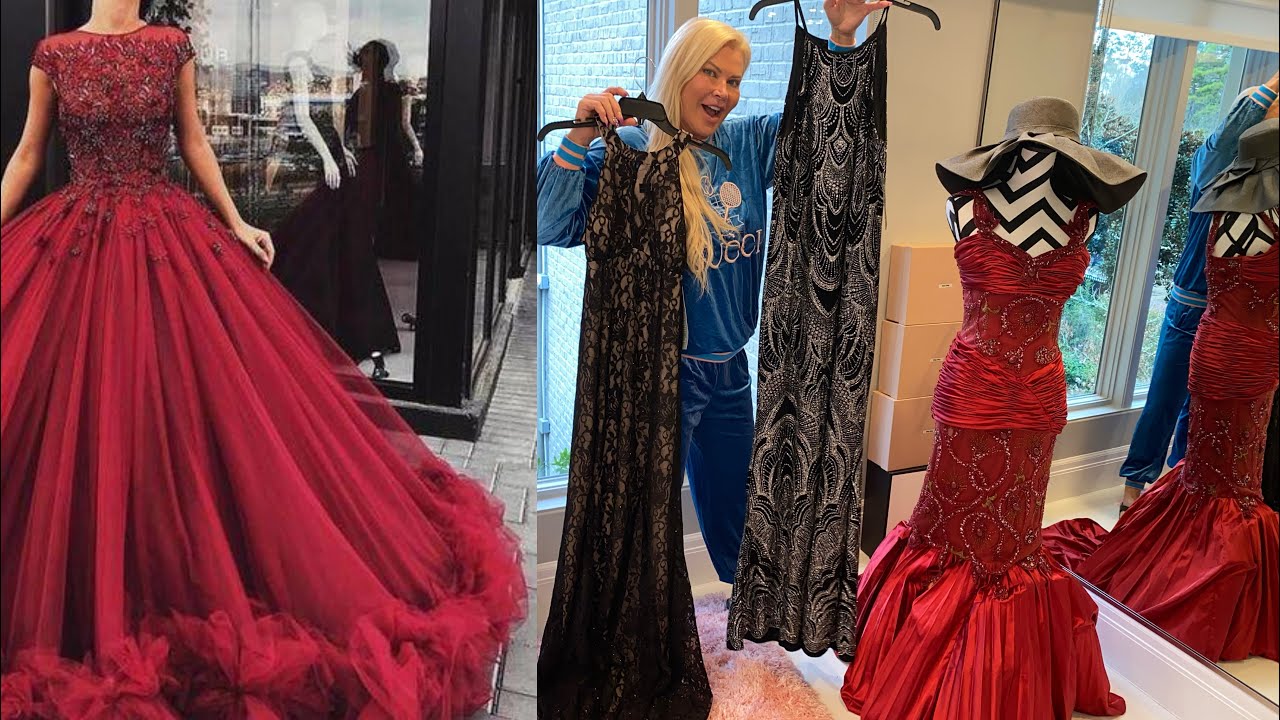 Shopping Luxury Gowns at JC Penney