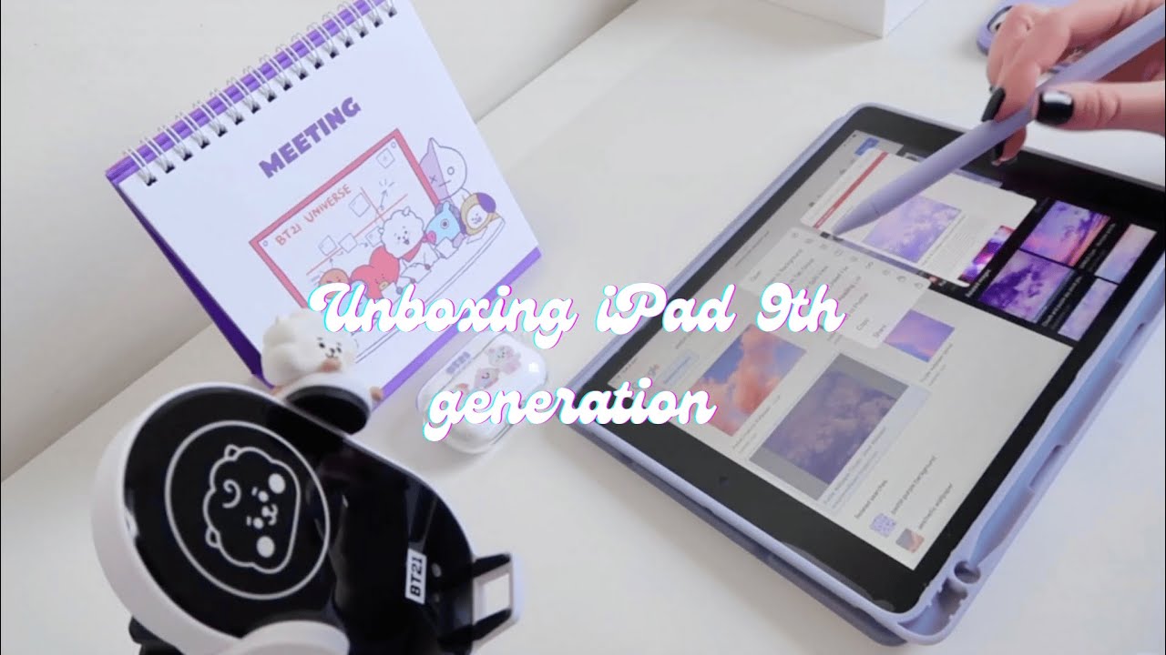 Back to school: Aesthetic iPad unboxing 9th generation 64 GB (you really don't need the newest iPad)