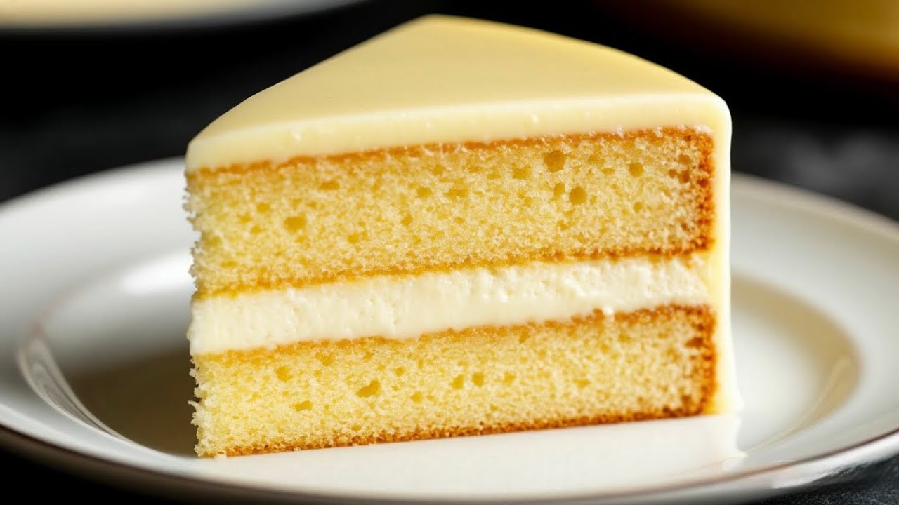 THE MOST DELICATE SPONGE CAKE with White Chocolate Cream | Easy Everyday Recipe