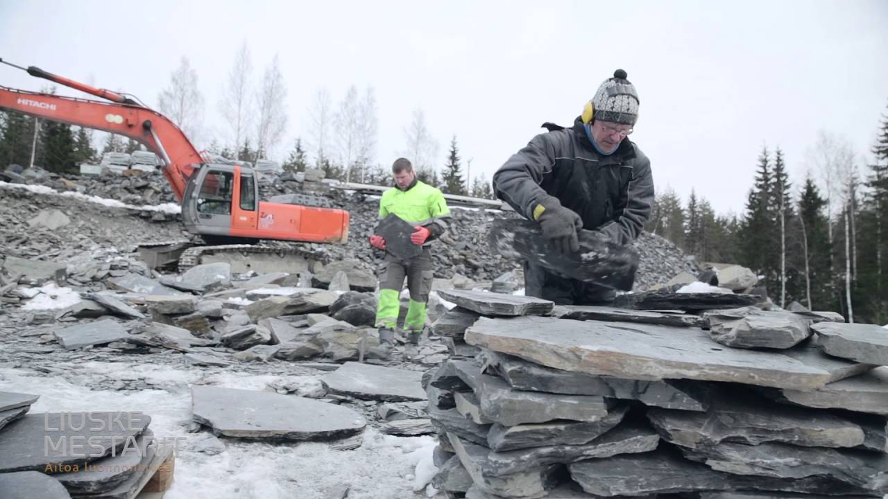 Kivenhakkaajat liuskekivilouhimolla