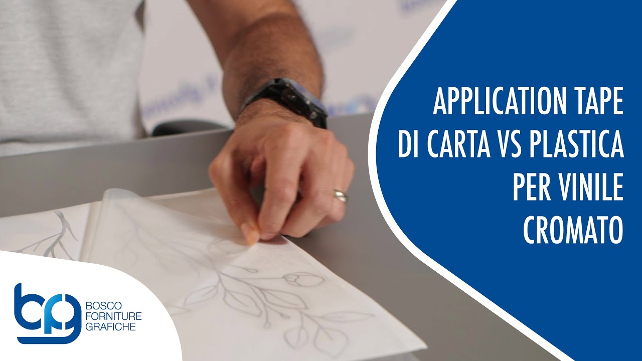 Application tape in carta 4075 RLA contro Application tape in plastica generico