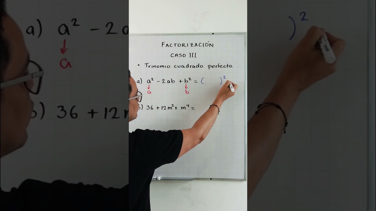 Caso III. Factorizaci&oacute;n de un Trinomio Cuadrado Perfecto #matematicas #math #Grajeda