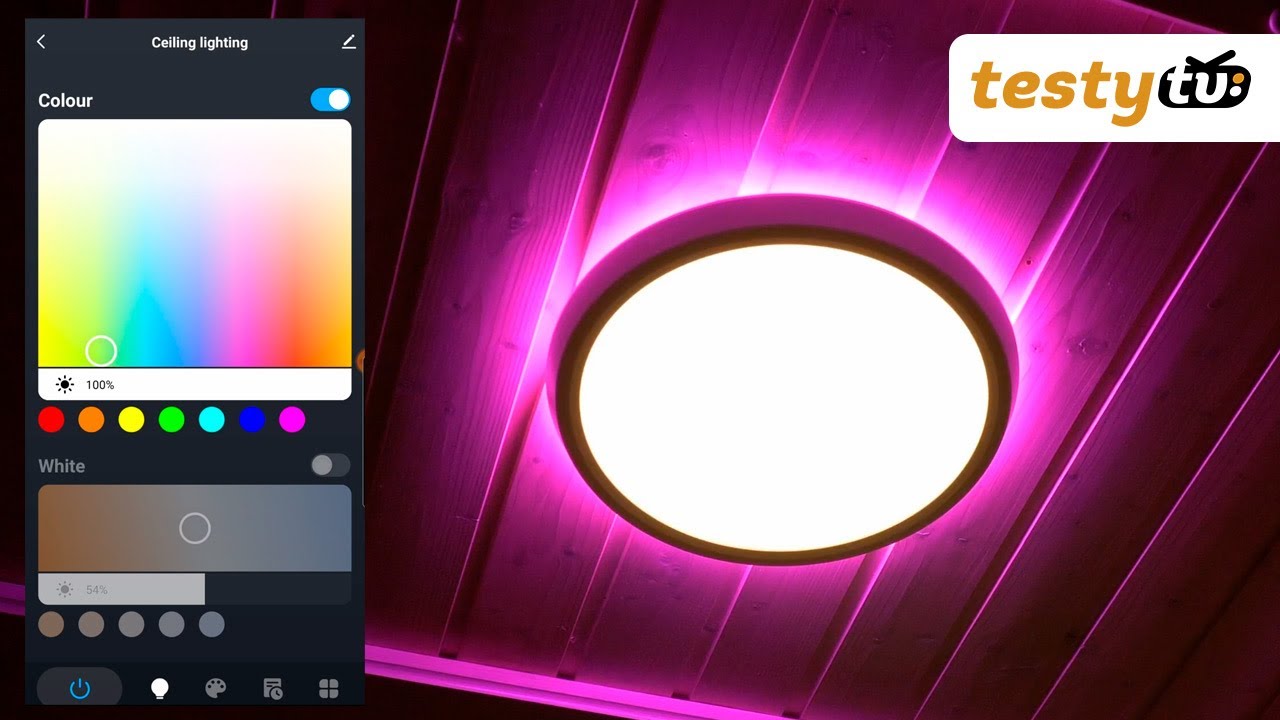Blitzwolf: BW-CLT1 - lampa podsufitowa LED ze sterowaniem Wi-Fi