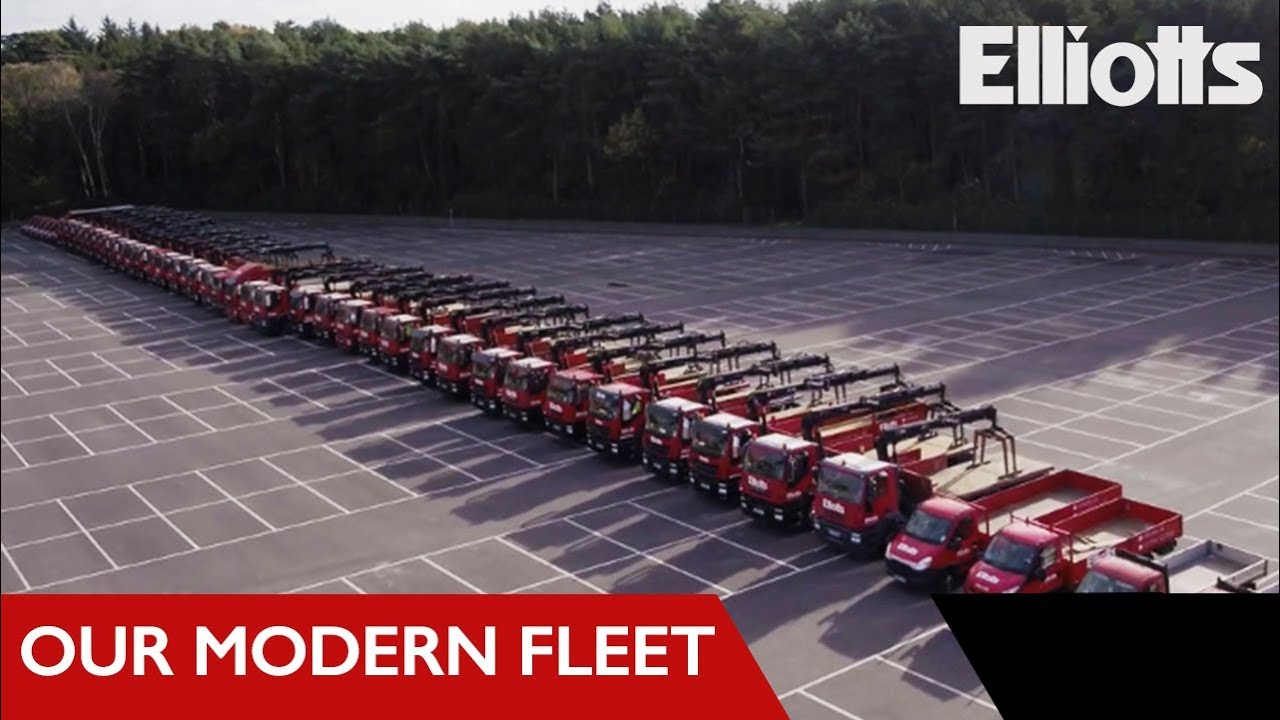 Delivery Vehicles Aerial Drone Tour | Elliotts Builders Merchant
