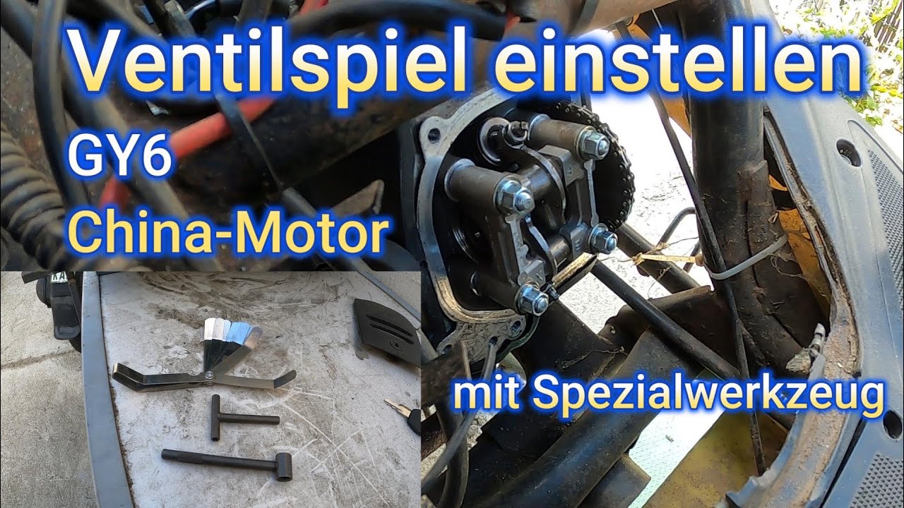 Selber Schrauben: Ventile einstellen GY6 China  mit Spezial Werkzeug GY6 Valve Adjustment Made Easy