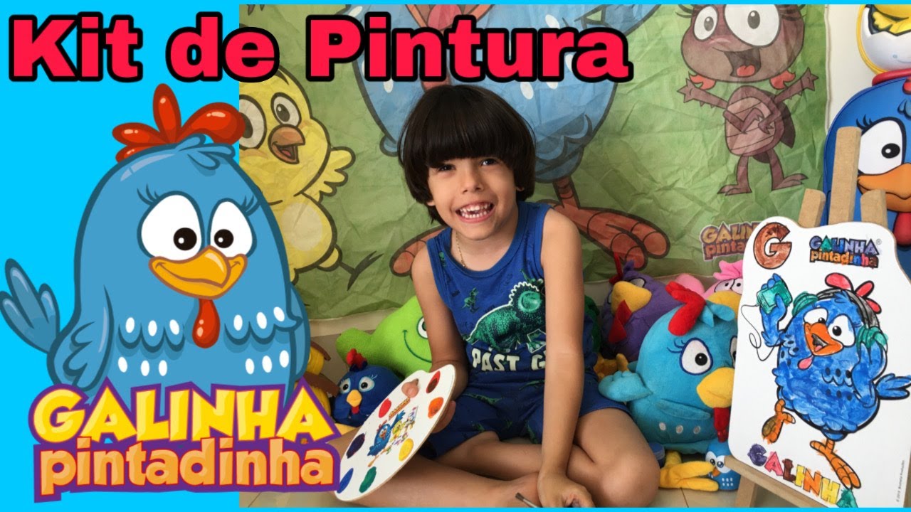 Galinha Pintadinha - Kit de Pintura