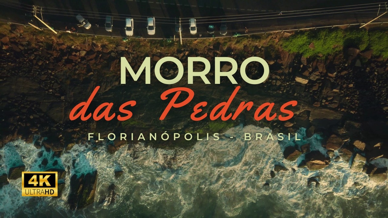 Morro das Pedras em Floripa | Stunning 4K Drone Footage of Stone Hill - Floripa, Brasil