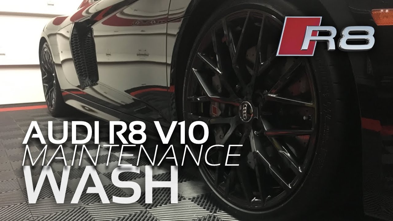 AUDI R8 DETAIL | Maintenance Wash of 2017 Audi R8 V10 Plus using Adam's Polishes Products