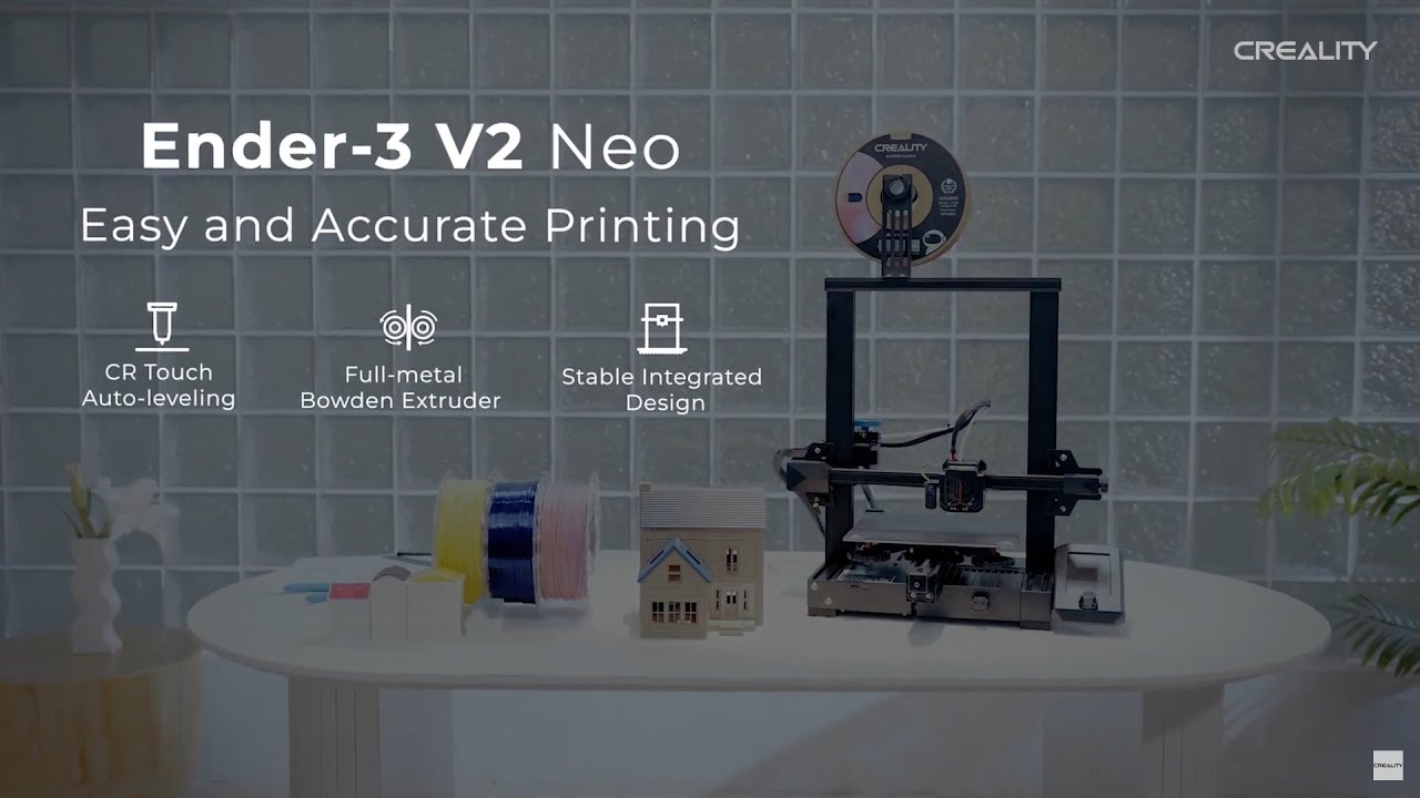 Ender-3 V2 Neo 3D printer Full-Metal Extruder for Smooth Feeding