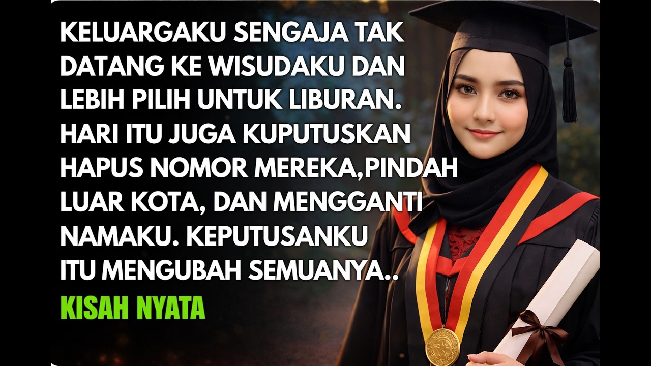 DI HARI WISUDA KELUARGAKU SENGAJA TAK DATANG DAN MALAH LIBURAN BERSAMA - KUBUAT MEREKA MENYESAL SAAT