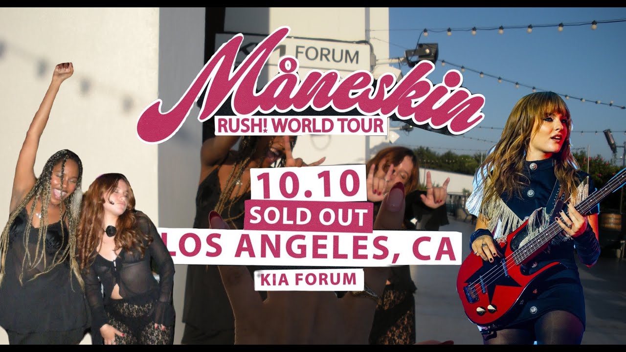 HOT ITALIANS ON TOUR (Maneskin RUSH tour concert vlog)