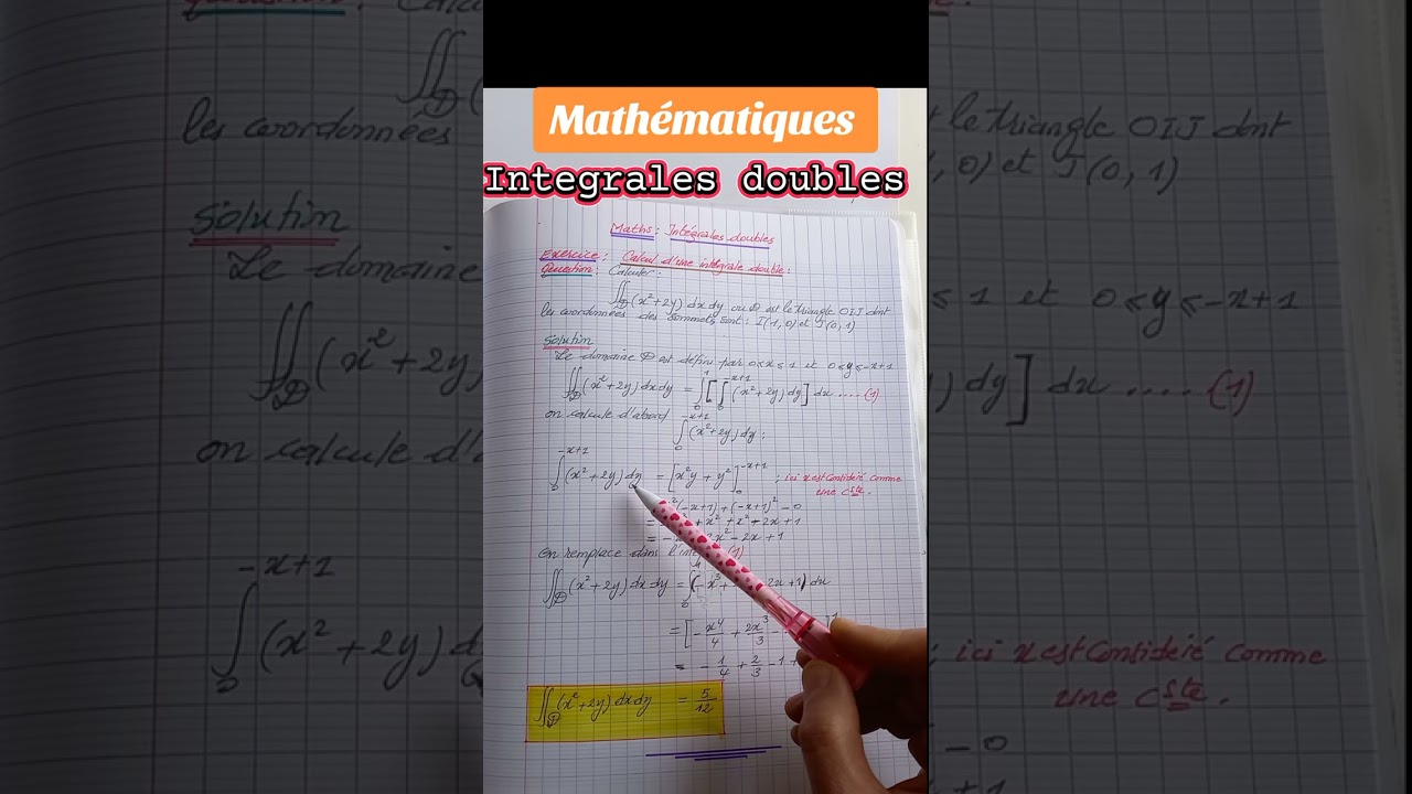 #maths #integrales doubles 
