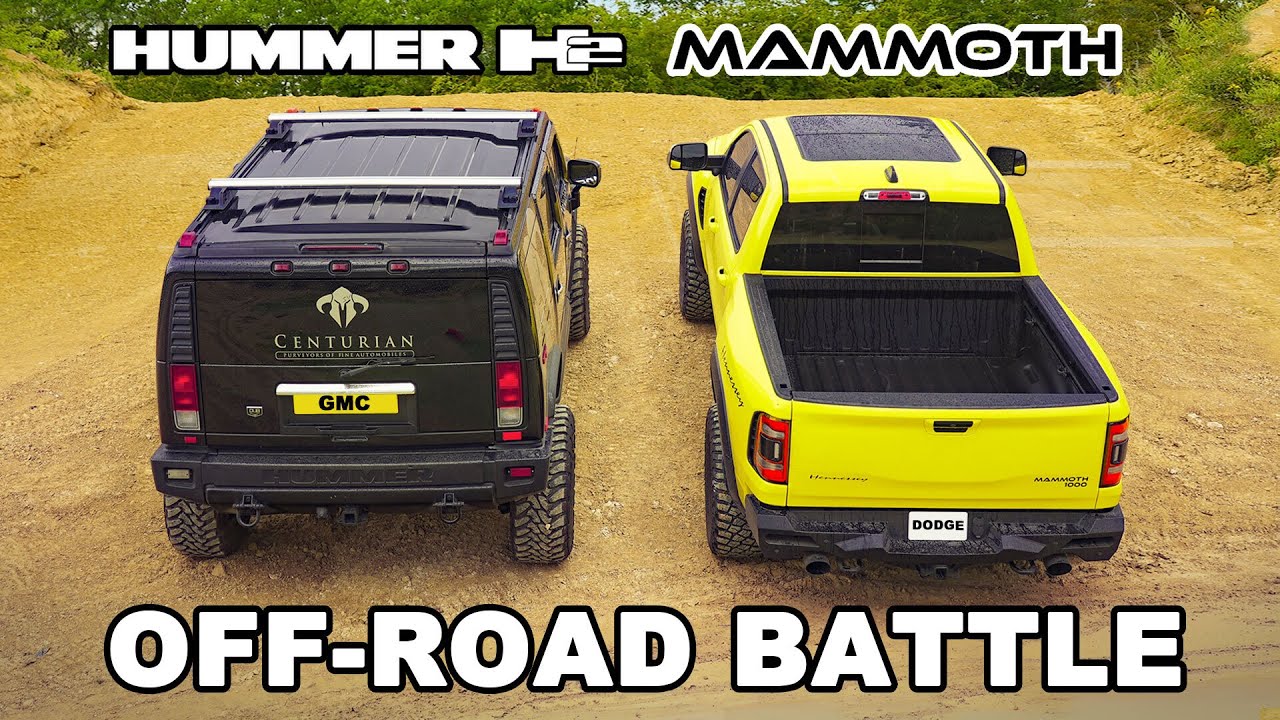 Hummer H2 v Hennessey Mammoth: OFF-ROAD BATTLE!