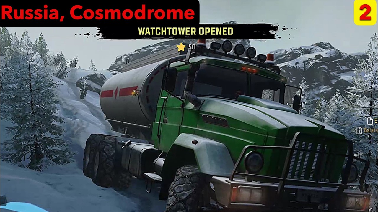 RUSSIAN FEDERATION, COSMODROME - Reaching Watchtowers - SnowRunner Play Through Part 565