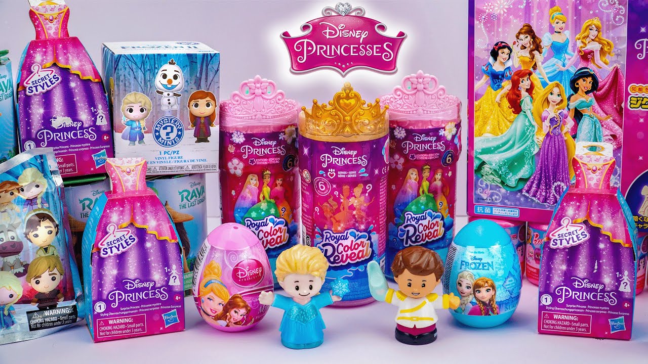 Unboxing Disney Frozen Toys Series ASMR | Disney Princess Royal Color Reveal |Surprise Elsa Doll Toy