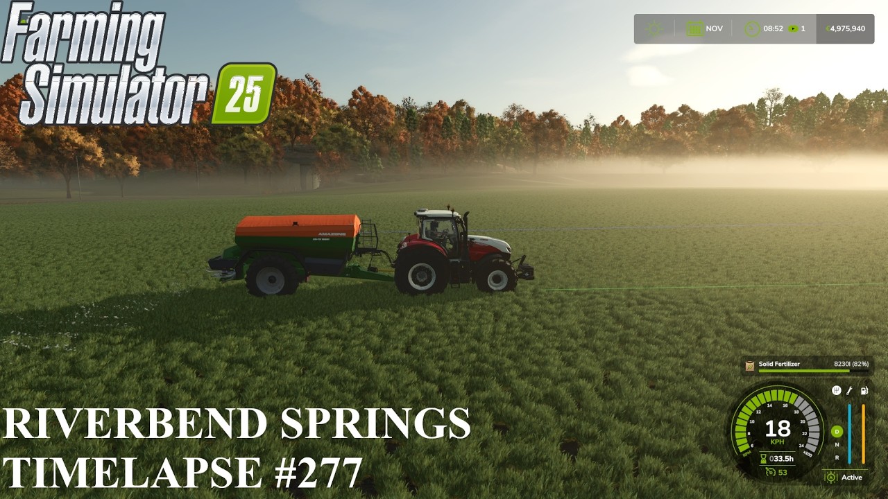 NEW SPREADER & WHEEL LOADER & WOOD CHIPS SALE! Riverbend Springs FS25 Timelapse Ep 277