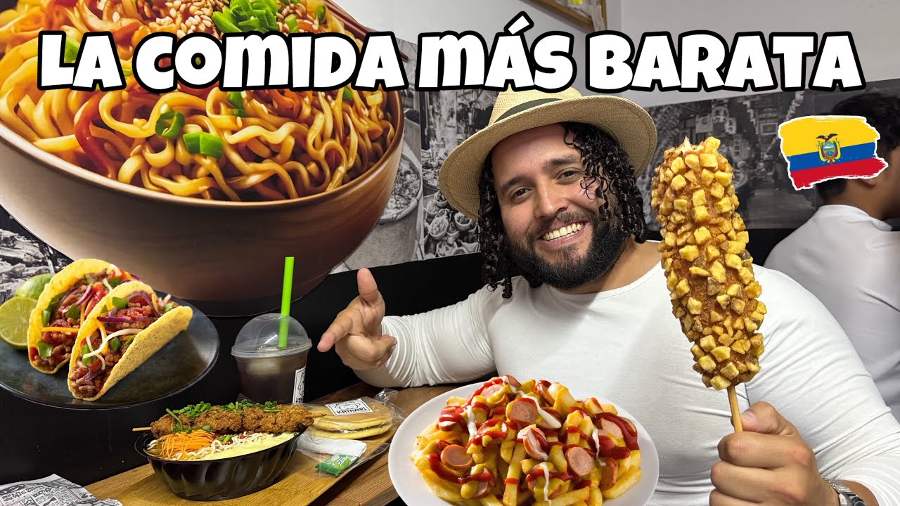 PROBANDO la COMIDA más BARATA de ECUADOR🥪| Parecen mentira los precios💵