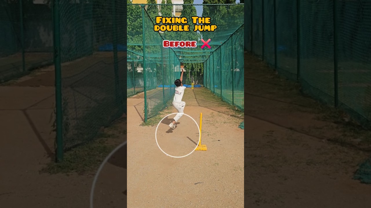 Fixing the Double Jump in Bowling | One Simple Change = Big Results! 🏏 #CricketShorts