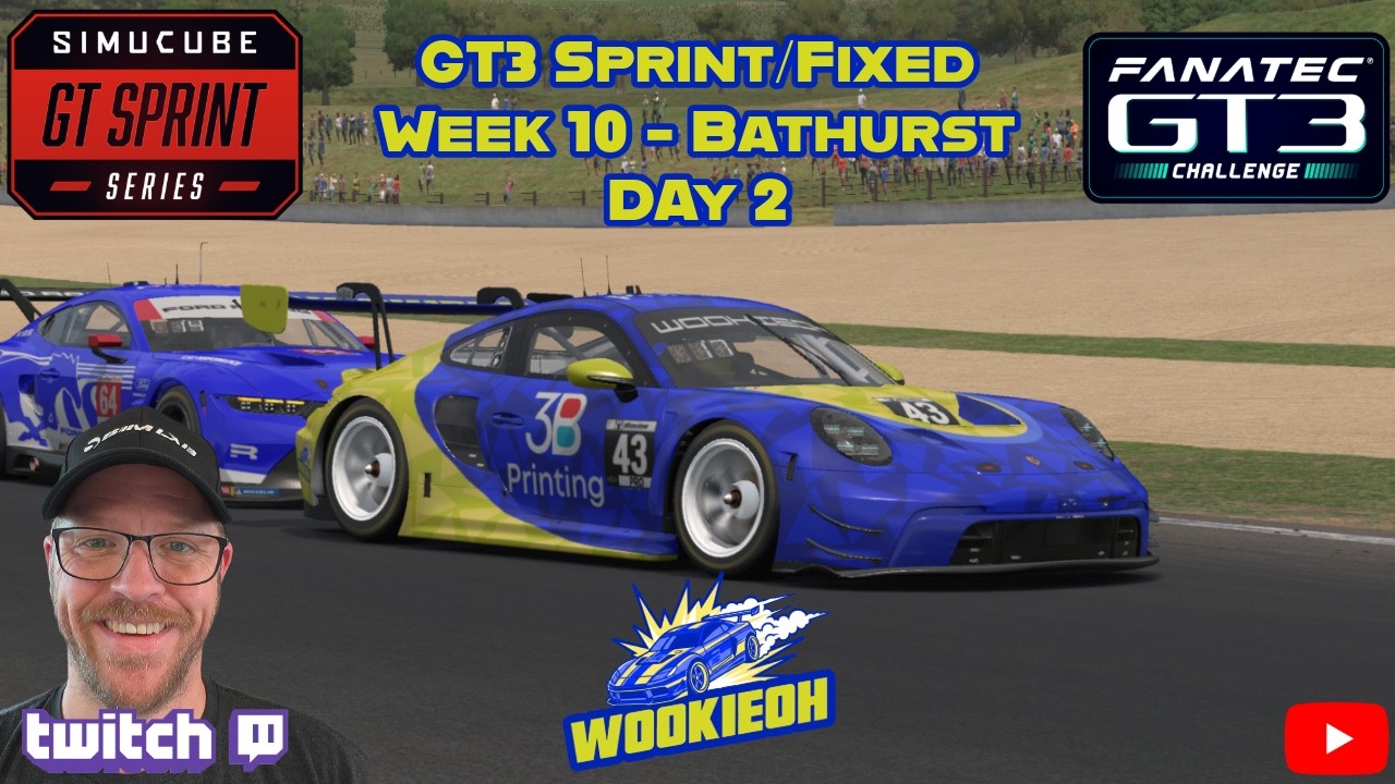 GT3 Fixed/Open @ Bathurst DAY 2 #iracing #wookieoh