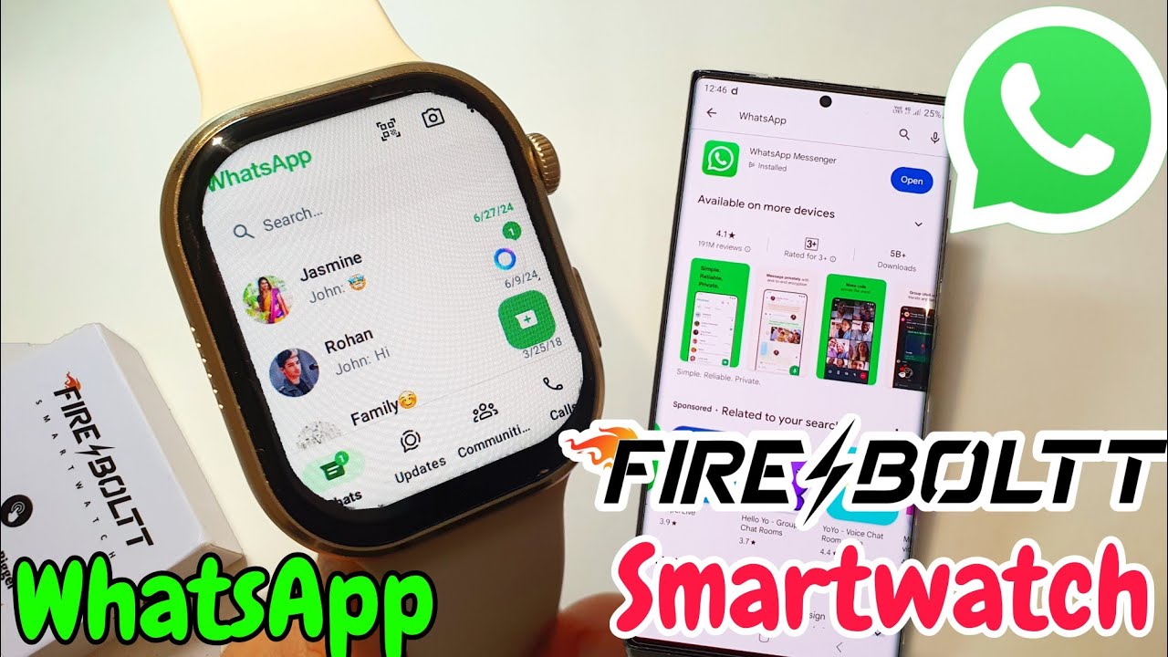 fire boltt smartwatch me whatsapp Kaise Chalaye | How To Get WhatsApp In Fire boltt Smartwatch