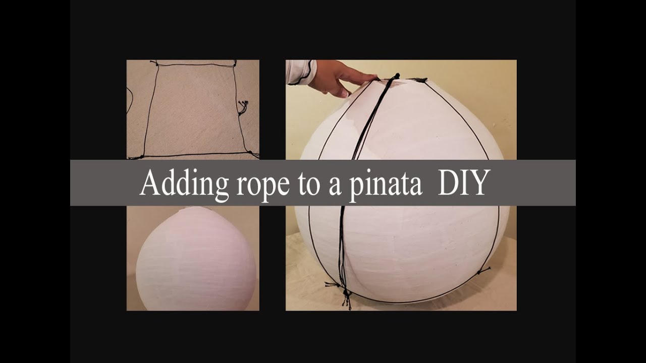 Pinata Rope DIY - How to add rope to a pinata