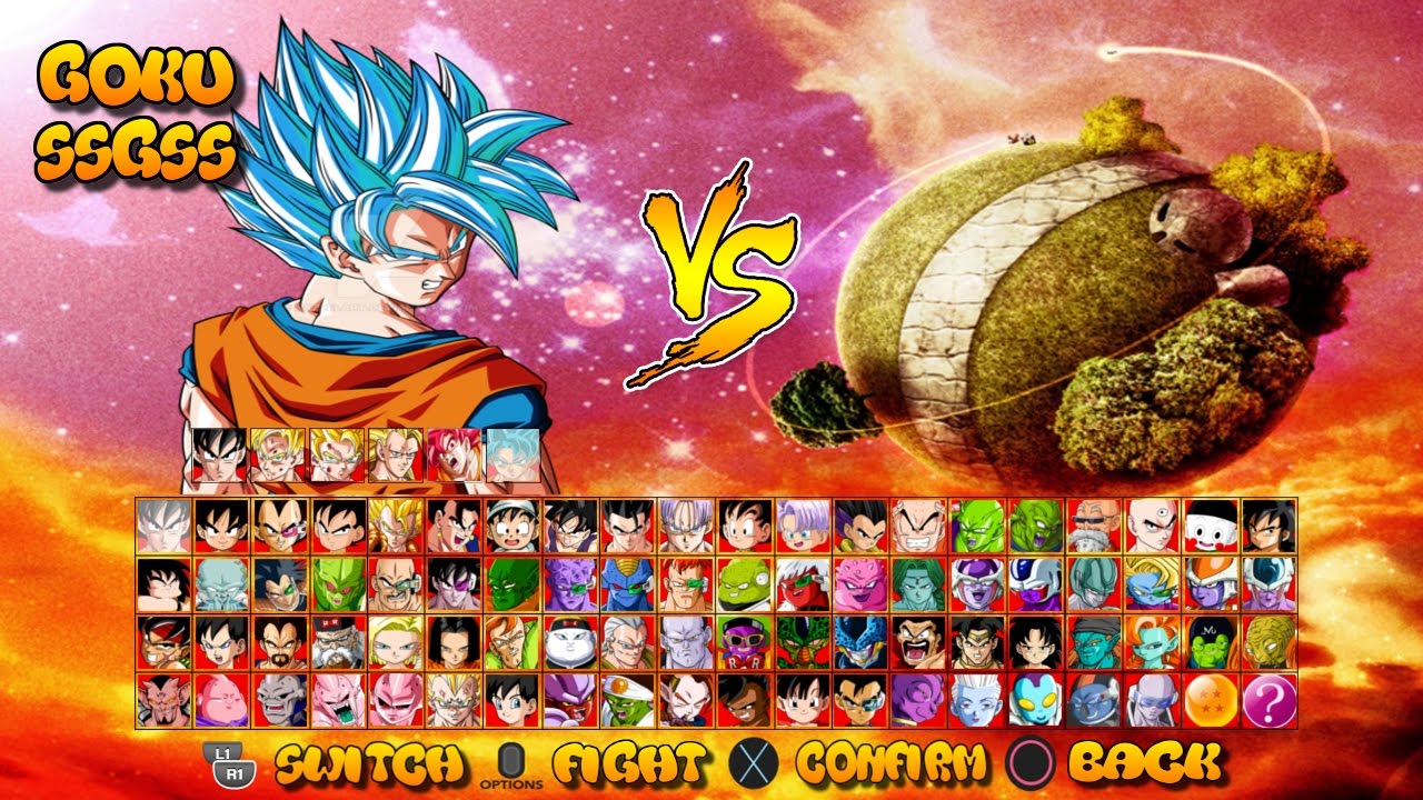 Dragon Ball Z Budokai Tenkaichi 4 Game Concept ( Menu, Full roster )