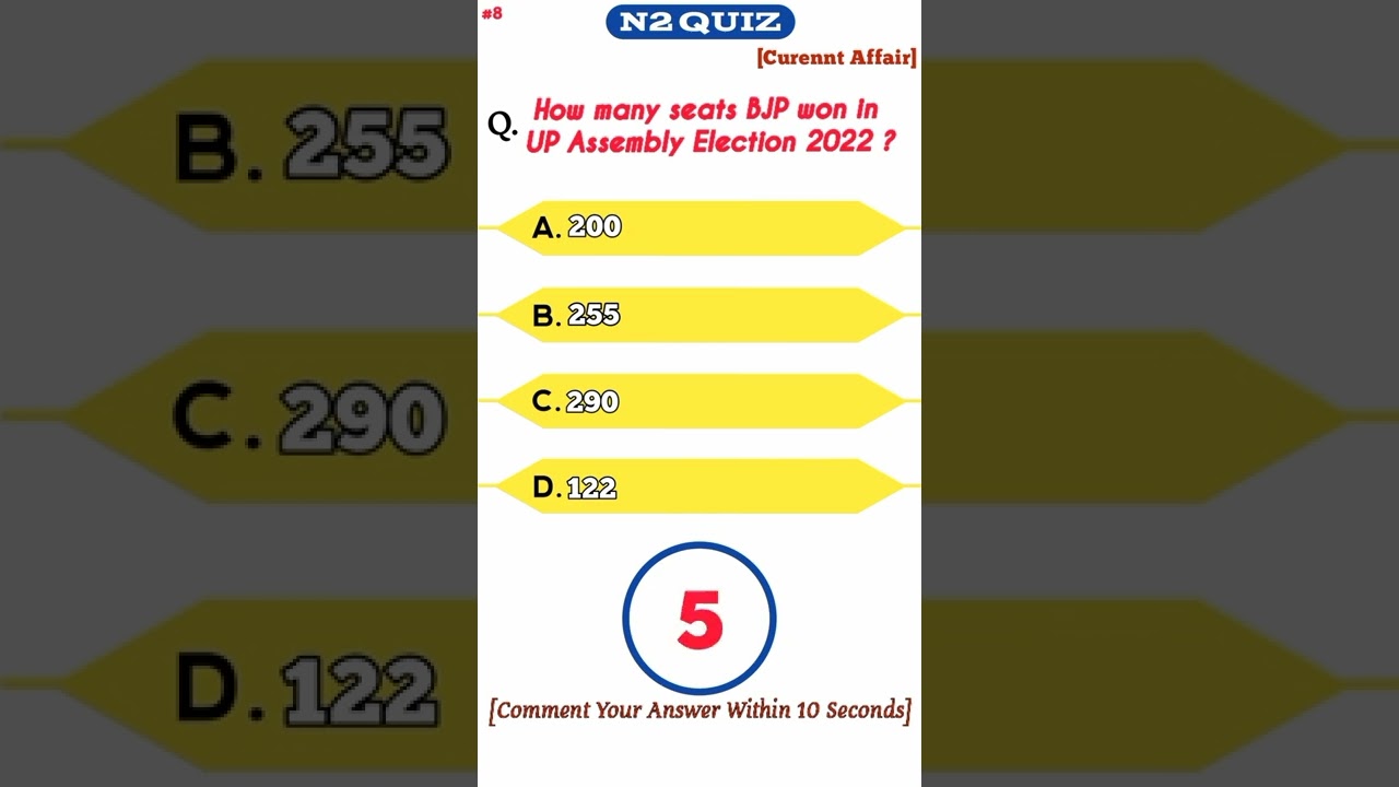Up Assembly Election 2022 Quiz | #shots #upelection2022