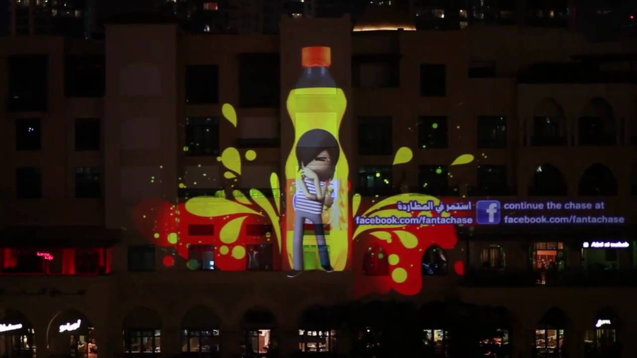 Fanta Chase Dubai, 3D Projection Mapping