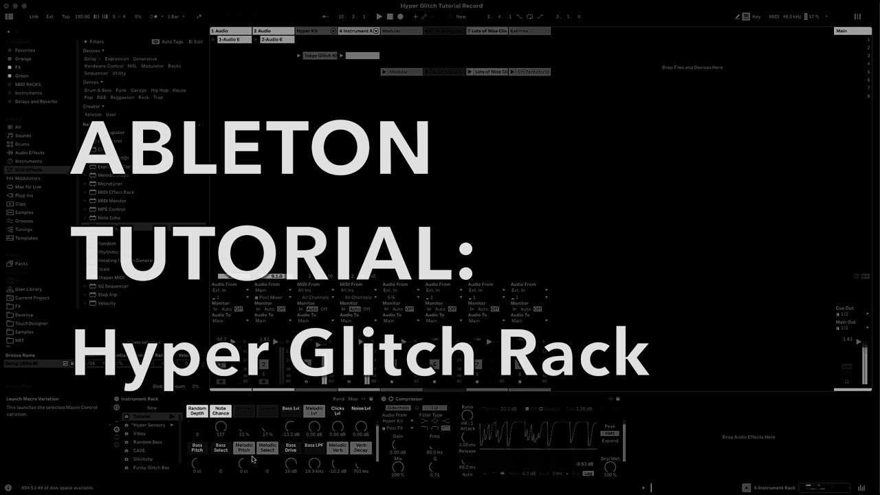 Ableton Tutorial: Hyper Glitch: Free Project Download