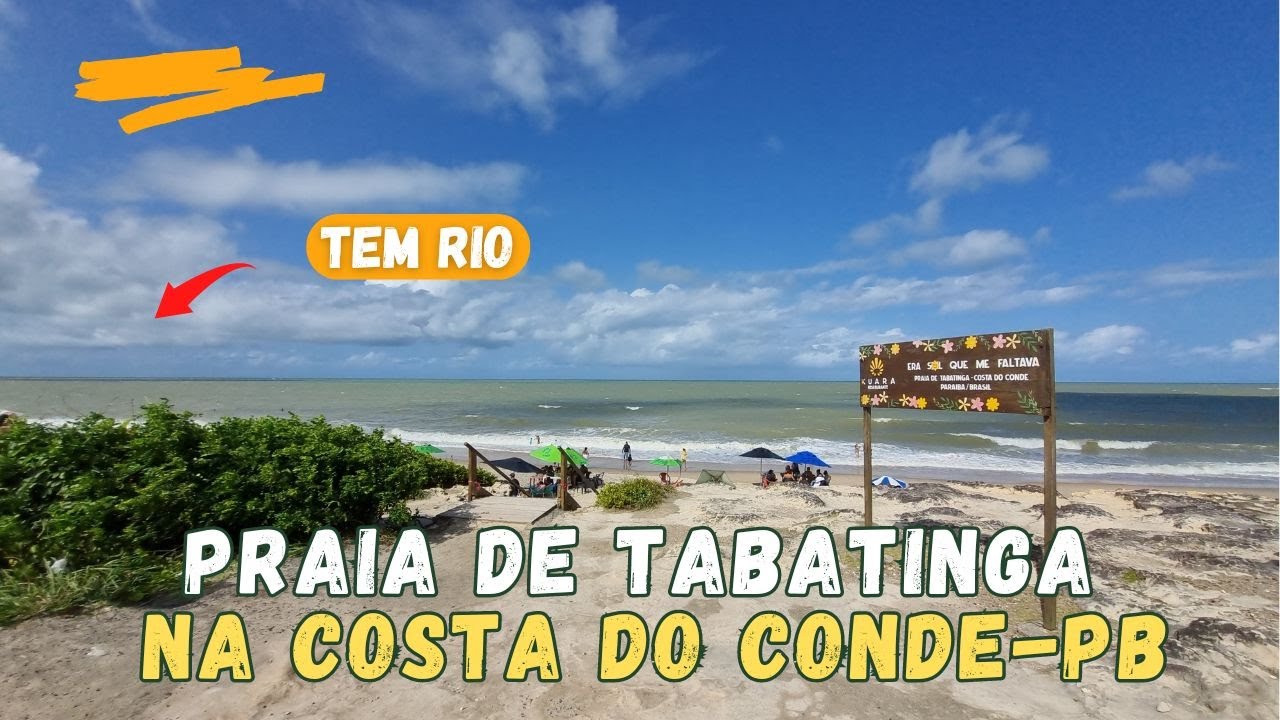 89 - TOMAMOS BANHO NO RIO DA PRAIA DE TABATINGA EM JACUMÃ, COSTA DO CONDE - PB...