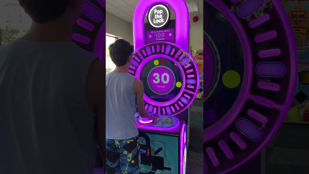 Pop The lock jackpot #arcade #arcadegames #newvideo #bigwin #jackpot #shorts #clawmachine #fyp