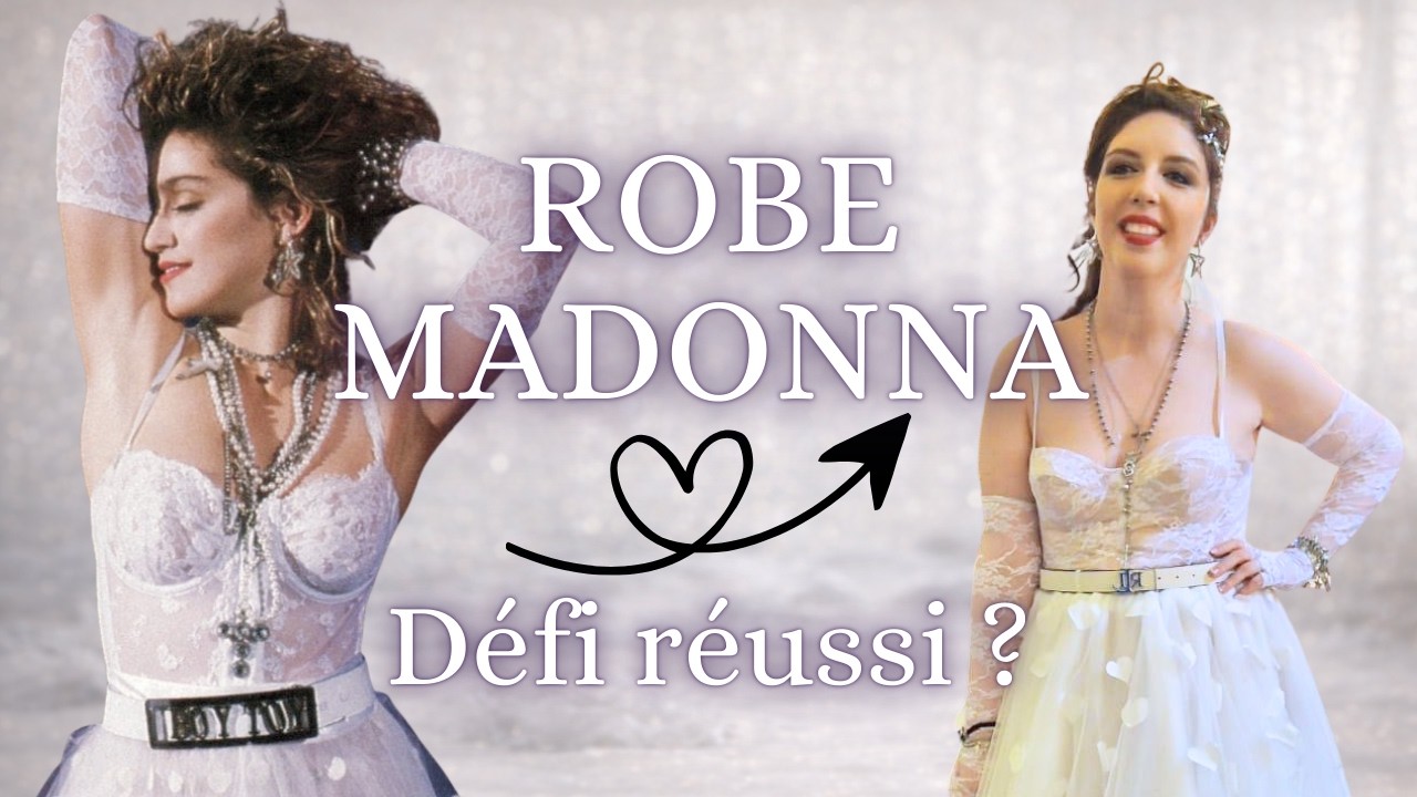 Coudre une robe de mariée inspirée Madonna ✨ Bilan couture 2025