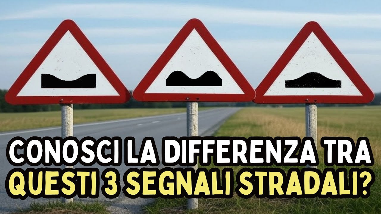 Conosci la DIFFERENZA tra questi tre SEGNALI STRADALI apparentemente simili del CODICE DELLA STRADA?