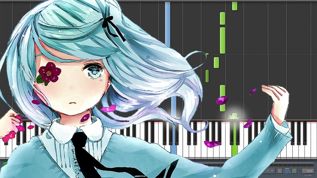 Hirari, Hirari [ひらり、 ひらり] - Hatsune Miku Append (Piano Synthesia)