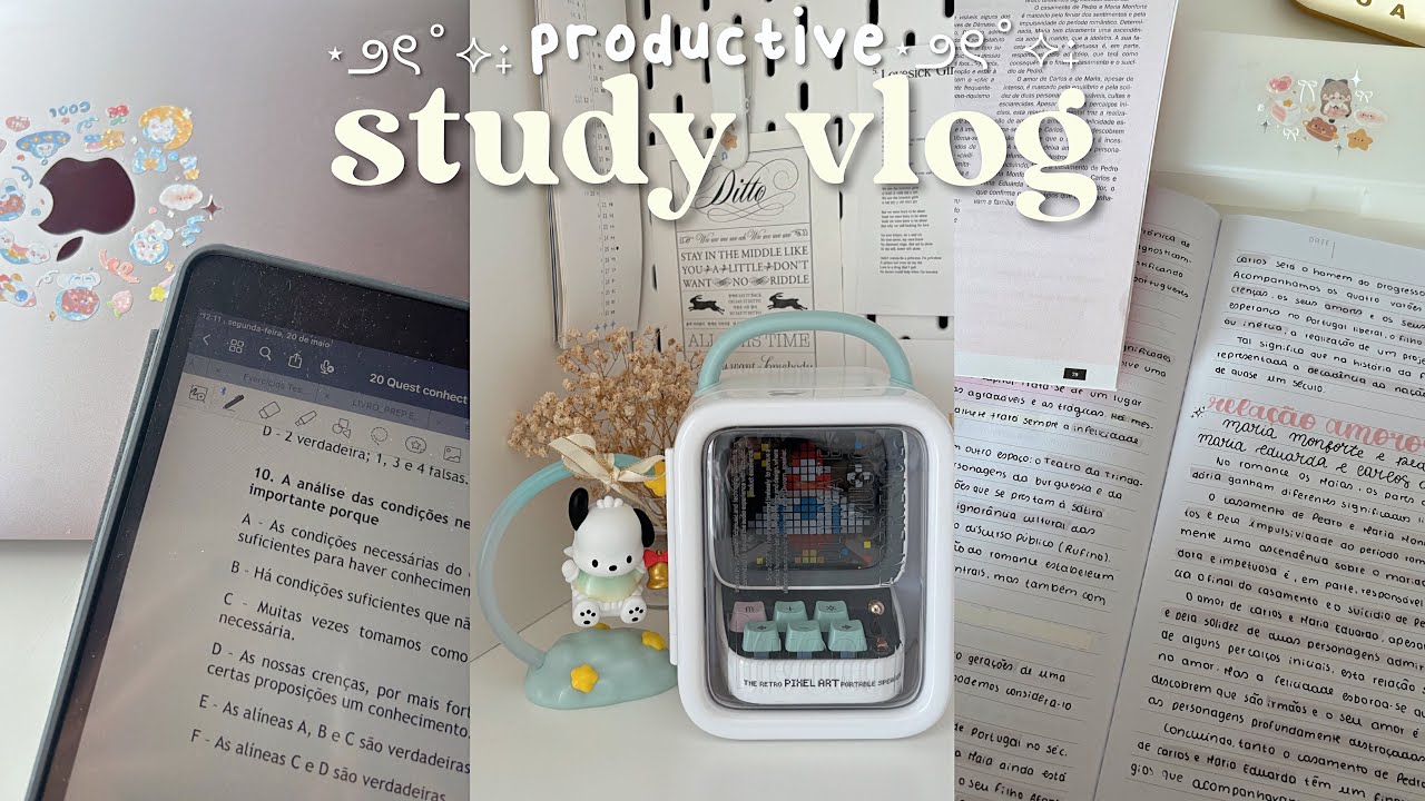 study vlog 🎧 being productive, the eras tour, ditoo-pro unboxing (FT. divoom)