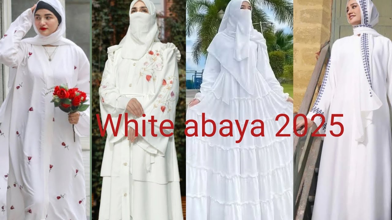White abaya new design || very beautiful design❤️❤️🌹🌹
