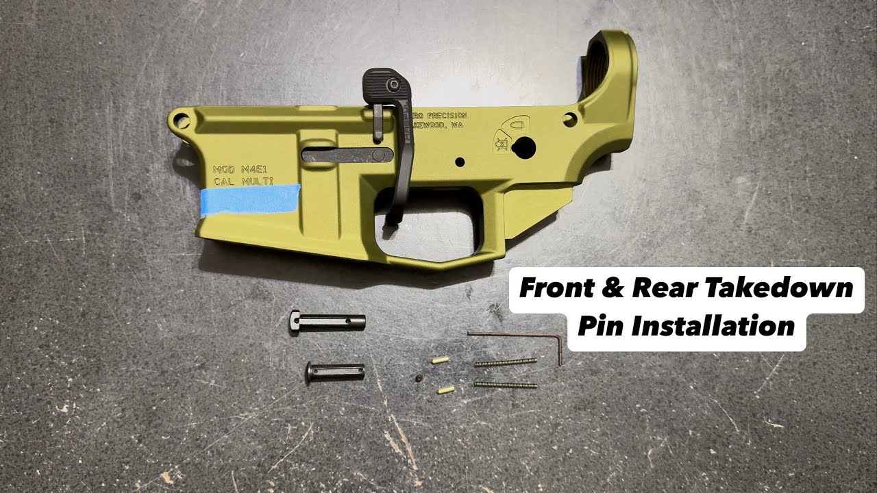 How to Install AR15 Front & Rear Takedown Pins