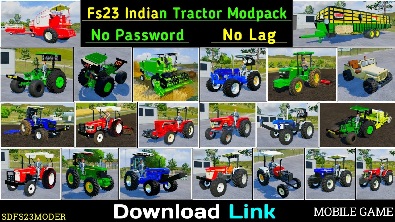 Fs23 Special Indian Tractor Mod Apk Download Link || INDIAN TRACTOR APK BOOST FARMING EXPERIENCE