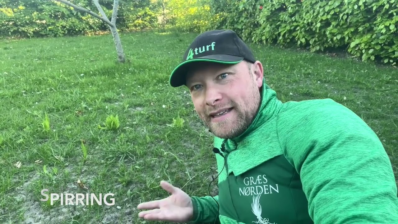 Oml&aelig;gning af gr&aelig;spl&aelig;ne