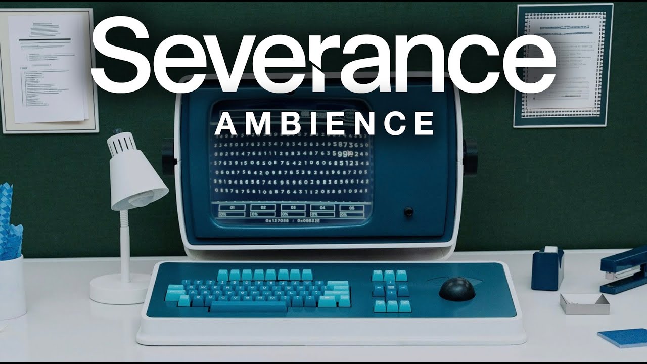 Severance Ambience with Music - POV Working At Lumon - 1 Hour - Eerie Trip-hop ASMR - Study/Relax