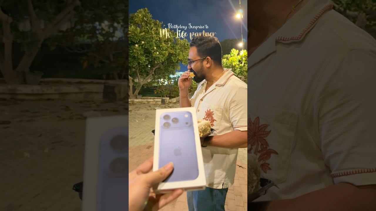 Birthday 🌷Surprise to my partner 🥰😘 